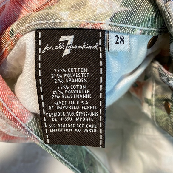 7 for all mankind  skinny crop with zipper detail - Picture 4 of 9